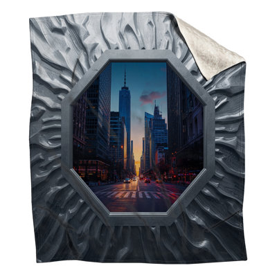 Couvertures gratte-ciel Sunset Cityscape
