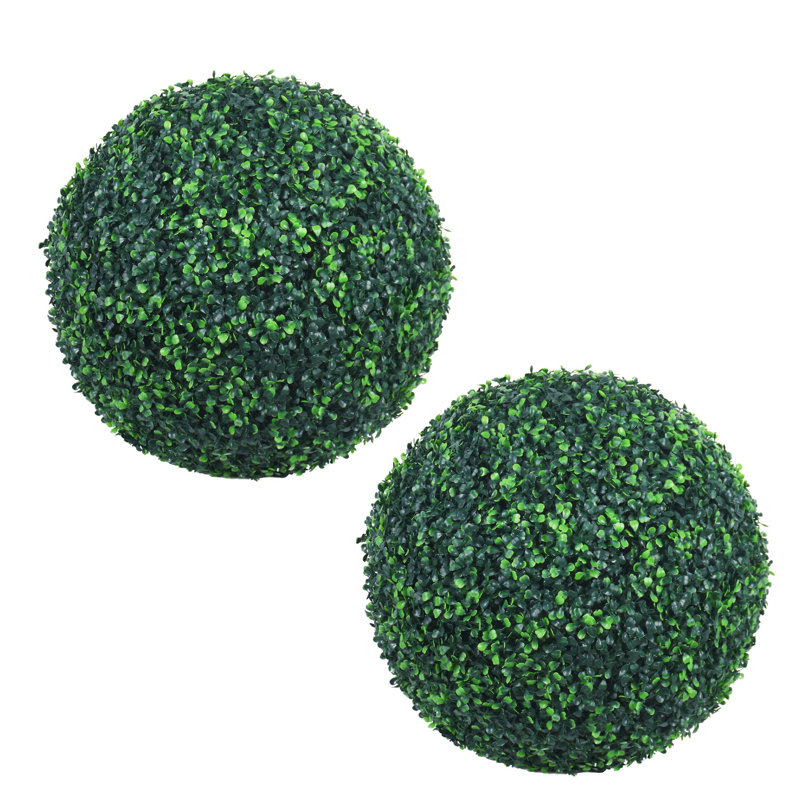 2 boules de buis artificiel 20 pouces