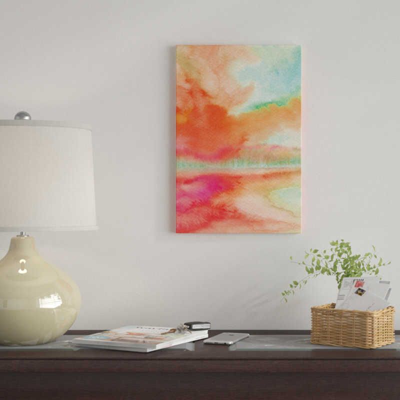 «Abstract II» par Marco Gonzalez, reproduction sur toile tendue, H 26 po x l 18 po x P 1,5 po, Pas de tapis, Toile tendue