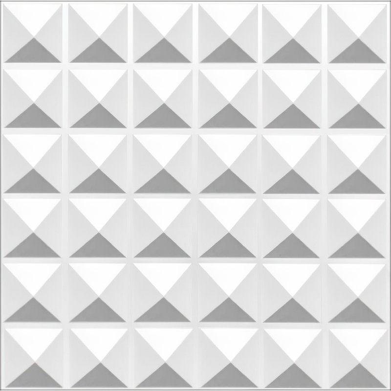 Panneau mural 3D blanc 19,7 po x 19,7 po Falkirk Ross (paquet de 10)