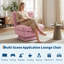 Fauteuil pivotant avec base à 360 ° et méridienne moderne en chenille pour le salon, la chambre à coucher-1643794858