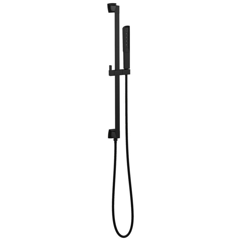 Vettis® H2Okinetic® Multi-Function Slide Bar Handshower, Matte Black