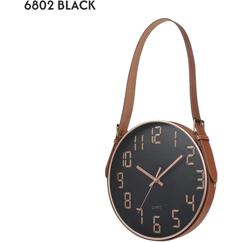 Allabaksh Wall Clock, Black