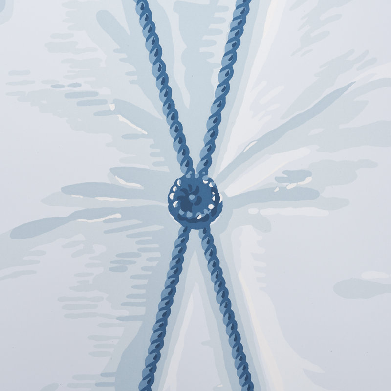 Drapery Wallpaper, Blue