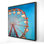 Ferris Wheel Canvas - Hobbies Bedroom Decor - Blue Framed