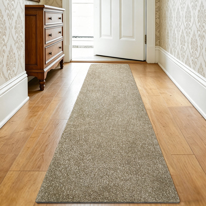 Tapis de couloir coulissant 2 pi x 8 pi auto-adhésif gris crème, Gris crème