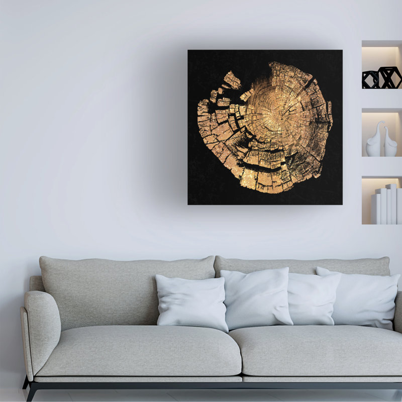 Art sur toile, «bolologia, anneaux de vie», H 14 po x l 14 po