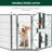 FXW Aster Dog Playpen Designed for Yard, 40inch 8 Panels-122660065