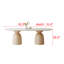Table de salle à manger ovale en bois massif de style italien-101884705