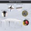 Tente escamotable 10 pi x 19,2 pi Outsunny-114930058-114930061