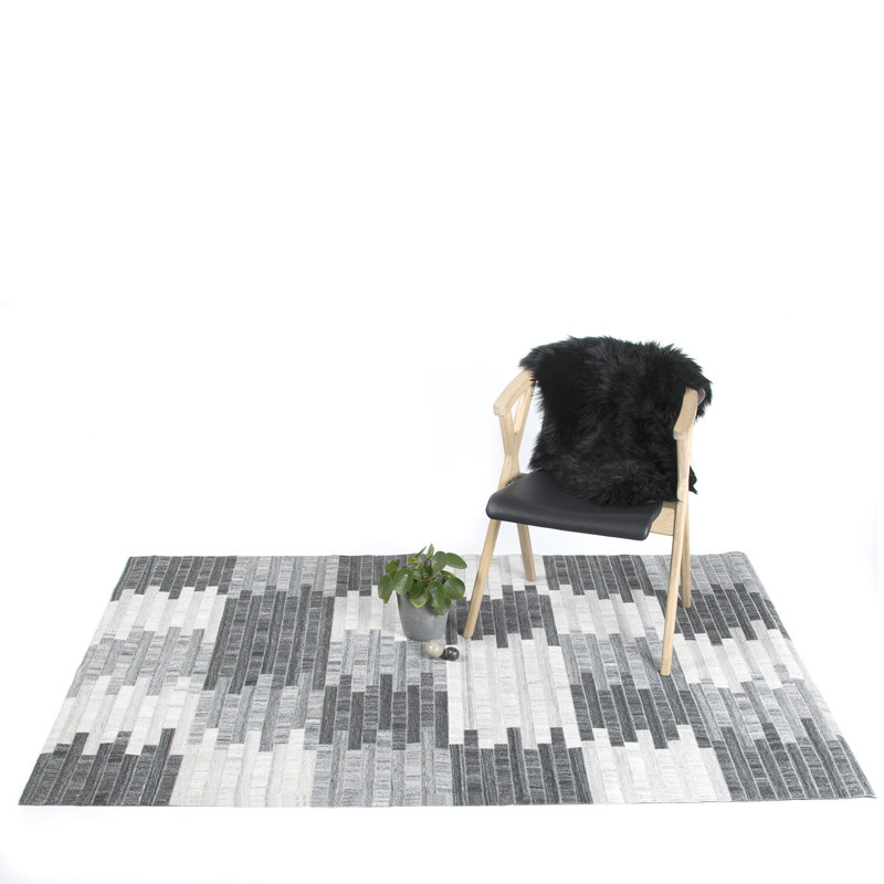 Hadleigh Geometric Hand Woven Area Rug, Rectangle 80 x 150cm