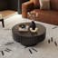 Table basse ronde, table de thé en forme d'olive, table de salon-1400123312