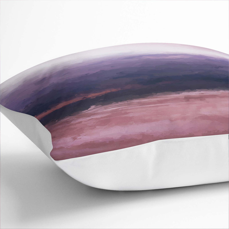 Moody Waters Cushion with Filling, 40cm H x 40cm W x 15cm D, White
