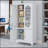 Metal Decorative Office Filing Storage Cabinet with Lock and Adjustable Shelves, Perfect for Organized and Stylish Workspaces-1034350955-1034350948