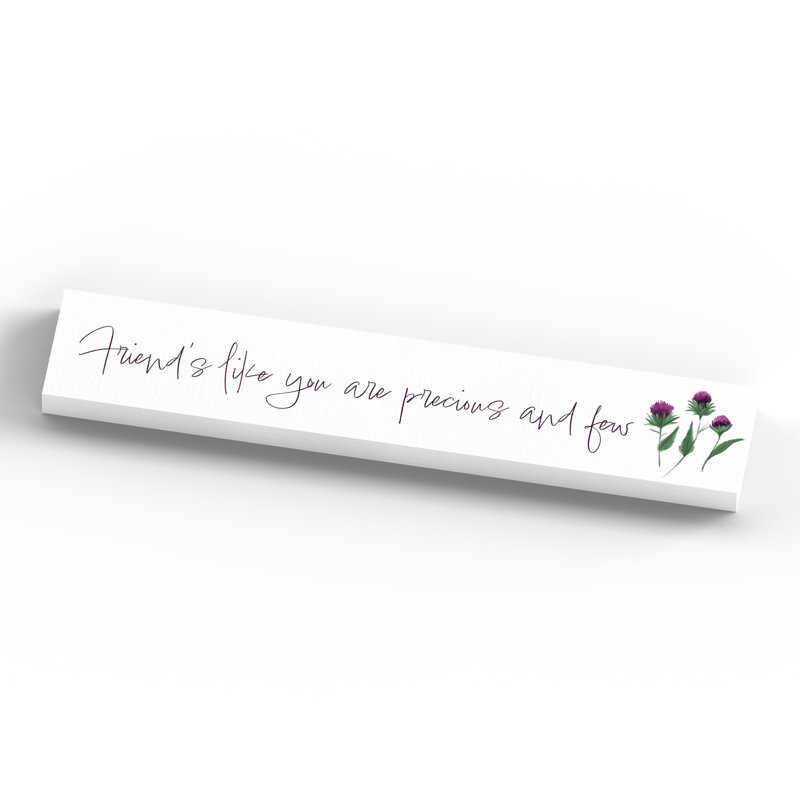 Kana Landscape & Nature Decorative Plaque / Box Sign, White
