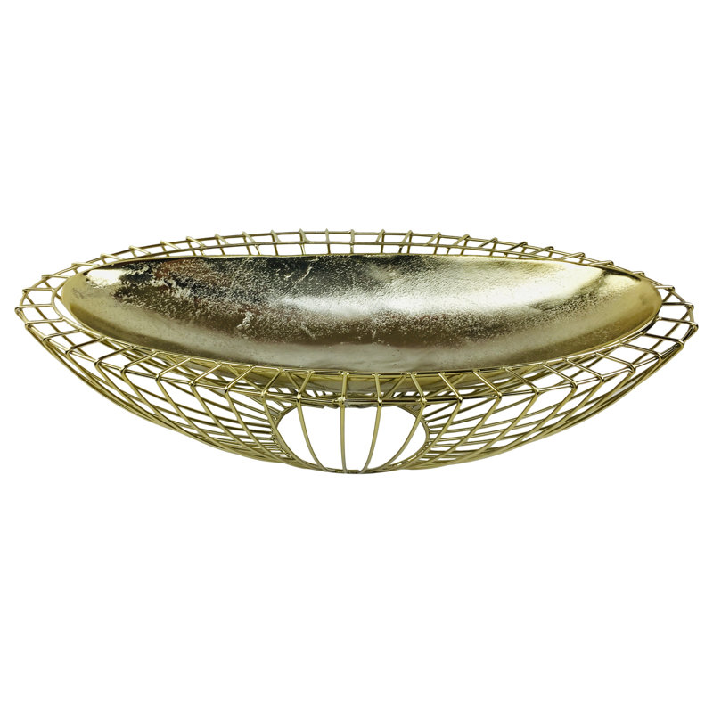 Boylan Metal Decorative Bowl 1, Gold