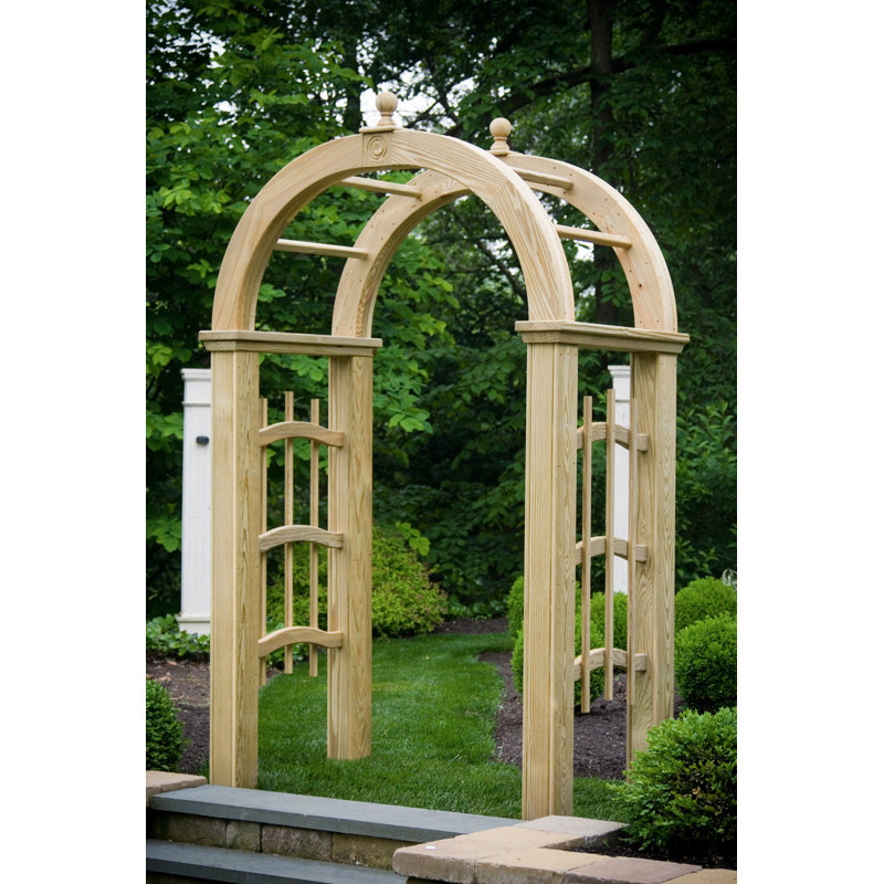 Tonnelle en bois l 59,75 po x P 36,25 po, Brut