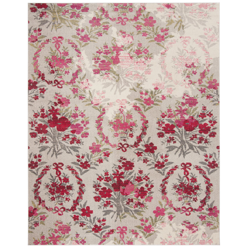 Wulfsohn Performance Floral Rug, Rectangle 8' x 10'