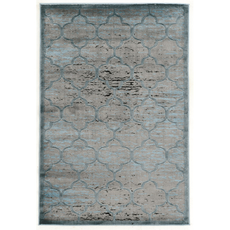 Geometric Indoor Rug, Rectangle 5' x 7'6"
