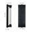 19"(H) Black Aluminum Finish Outdoor Wall Light With Bubble Crystal Glass, Led Light Source, 3000K Warm Light, Weatherproof Exterior Sconce For Patio, Porch, Or Garage (1-Pack)