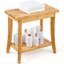 Tabouret de douche en bambou avec banc de douche 19,1 x 11,3 x 18,3 po