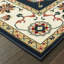 Tapis bleu sarcelle / ivoire Greenwich-25804570