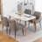 Dining Chairs,Mid Century Dining Chairs,Upholstered Faux Leather Dining Chairs with Back Pull Rod-261836142
