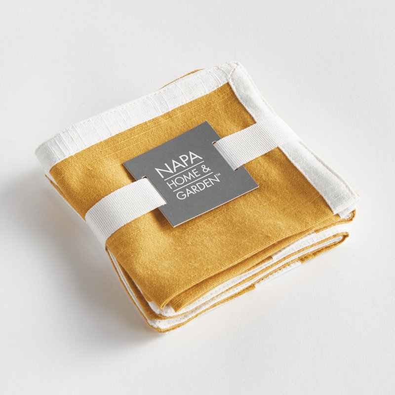 FERNBROOK COCKTAIL NAPKINS, Yellow