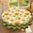 Yellow Sunflower Pattern Design Machine-Washable Polyester Tablecloth