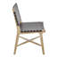 Chaise d'appoint à dossier bas en naturel
