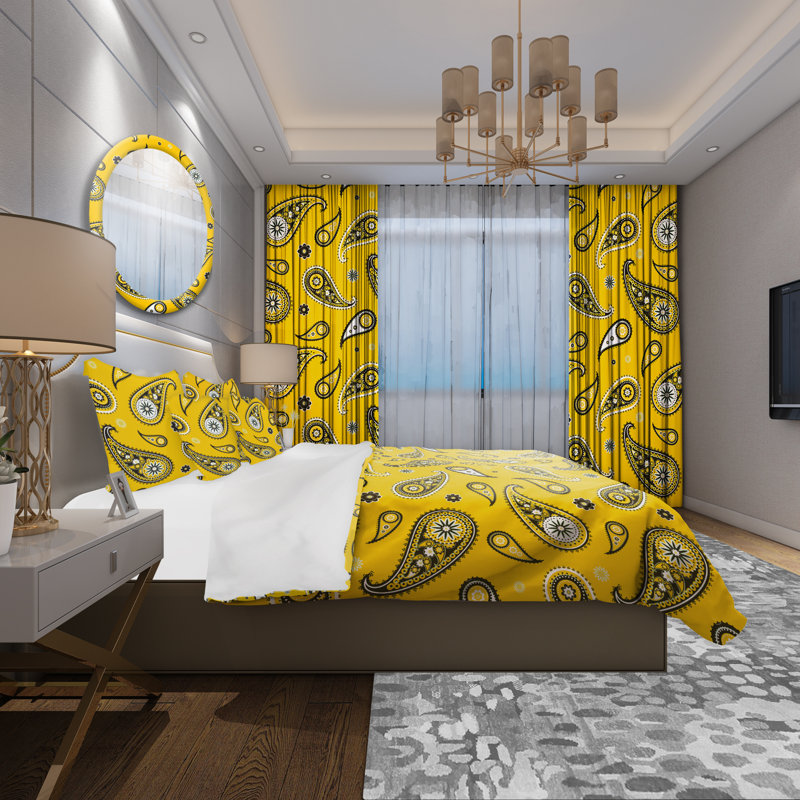 Ensemble de housse de couette rétro, Housse de couette très grand + 2 taies décoratives