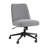 Mid Back Armless Office Chair With Wheels In Soft Beige Fabric, Computer Desk Seating For Personal Workspace-315520546