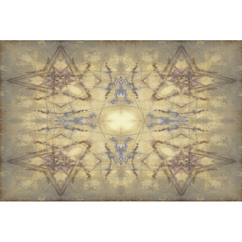 Mirrored Abstraction IV by Jennifer Goldberger - No Frame Painting on Canvas, 61cm H x 91cm W