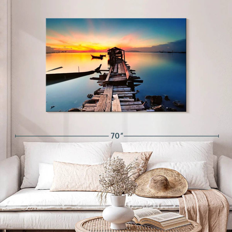 Aletra Jelutong Penang Fishing Pier, 32" H x 48" W