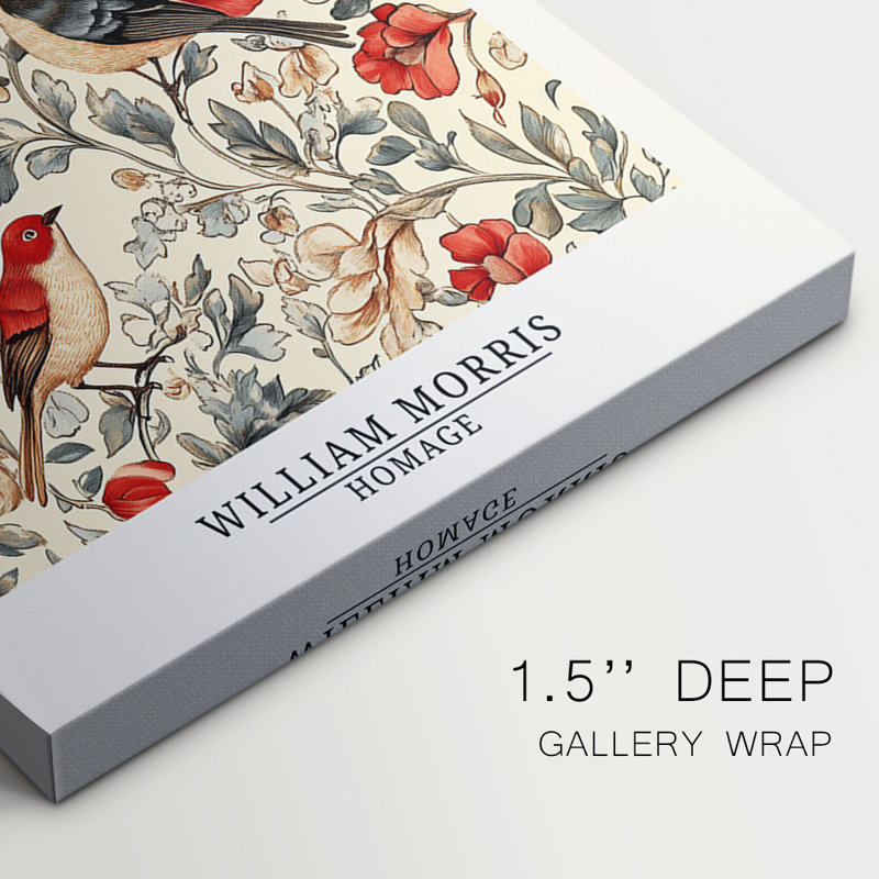 Wm Morris Series XC - Toile tendue sur mesure - 3 pièces, H 36 po x l 72 po