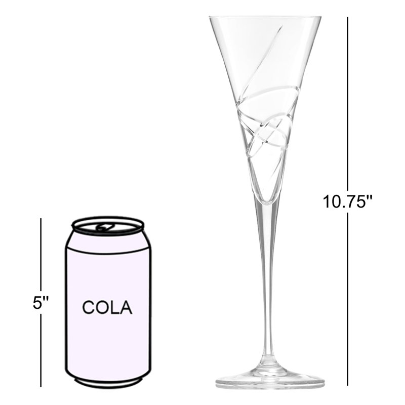 7 oz. Flûte en cristal