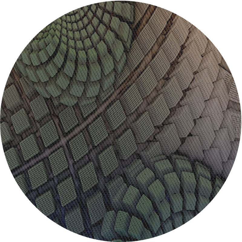 Geometric Indoor Rug, Round 8'