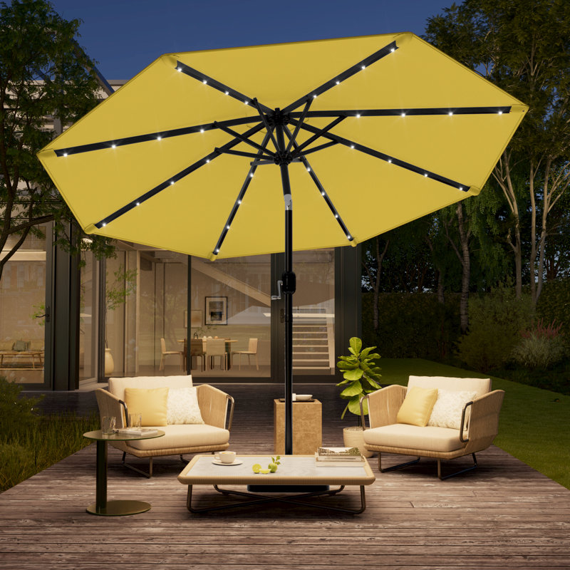 Parasol de marché pour terrasse 10 pi, Jaune