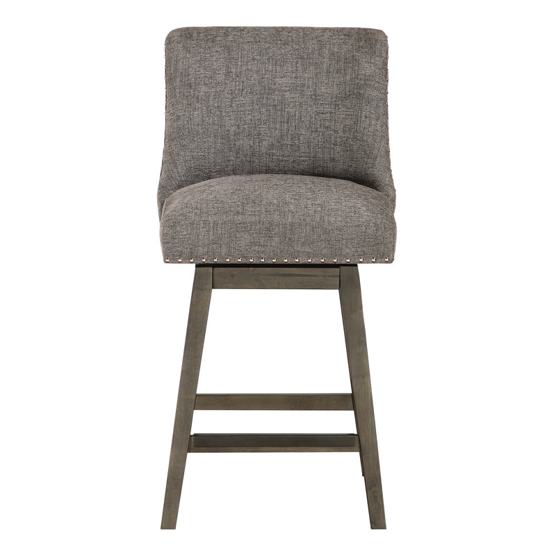 Tabouret de comptoir pivotant 26 po Granville, Gris anthracite