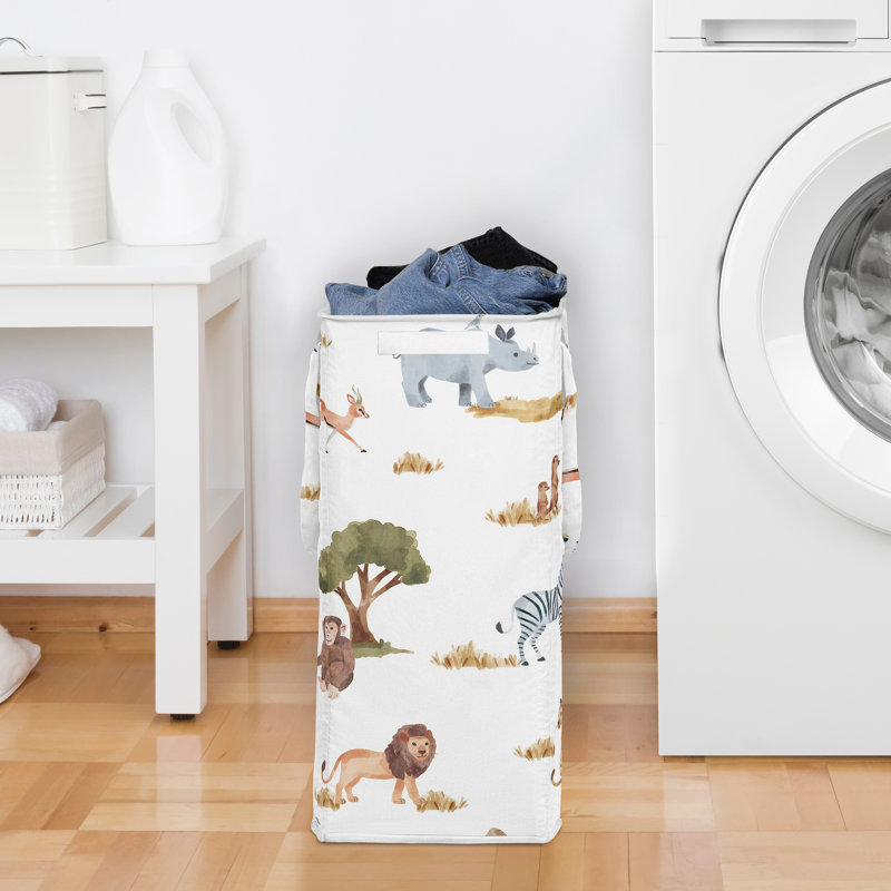 Jungle Foldable Laundry Hamper with Handles by Sweet Jojo Designs