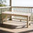 Backless Slatted Bench,Wood Outdoor Bench
