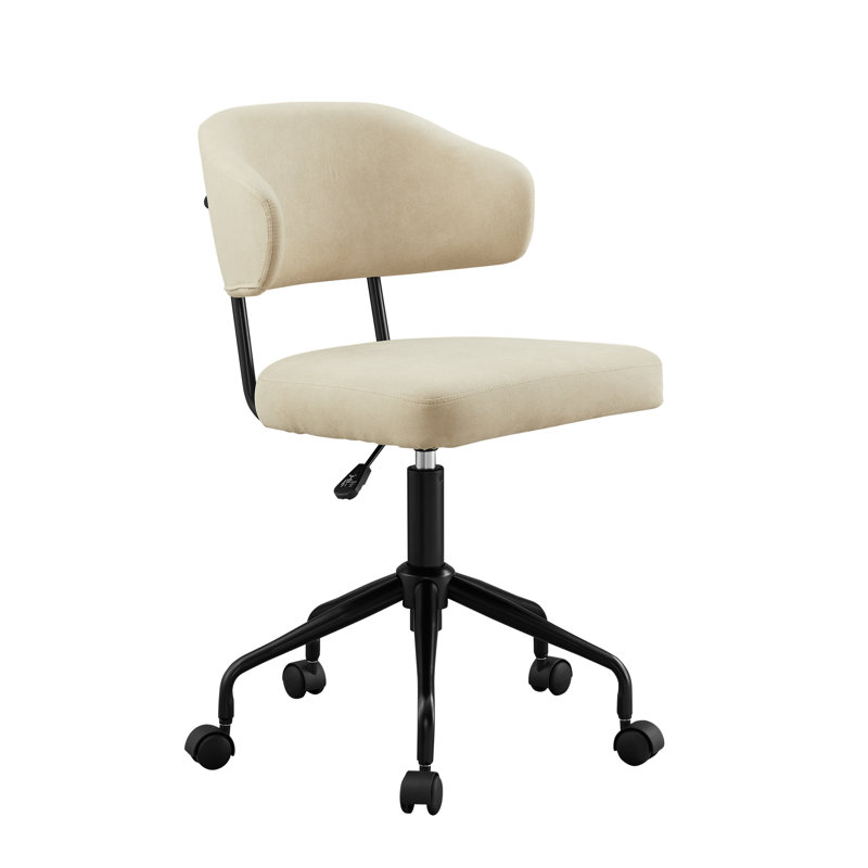 Tessa Swivel Office Chair, Beige