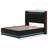 Upholstered Bed, 360 Surround LED Function, Buttons/Apps/Remote Control, Hydraulic Storage Bed With USB Type-C Charging-87456231-87456230