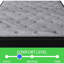 Pleine grandeur, gris, mousse de tissu, matelas de 12 pouces, ressorts ensachés individuellement, confort optimal, repos non perturbé, matelas dans une boîte de sommeil,