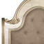 Luxueux lit traditionnel très grand lit or champagne avec lit-bateau en polyester capitonné pour chambre à coucher 1pc-1138964318