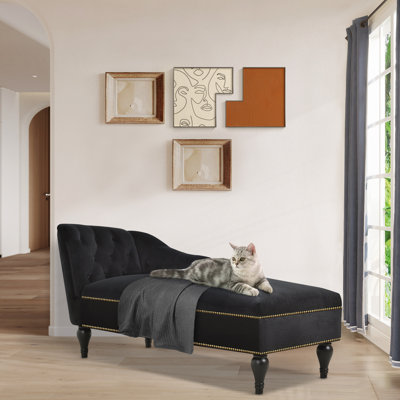 Elray Upholstered Chaise Lounge by House of Hampton