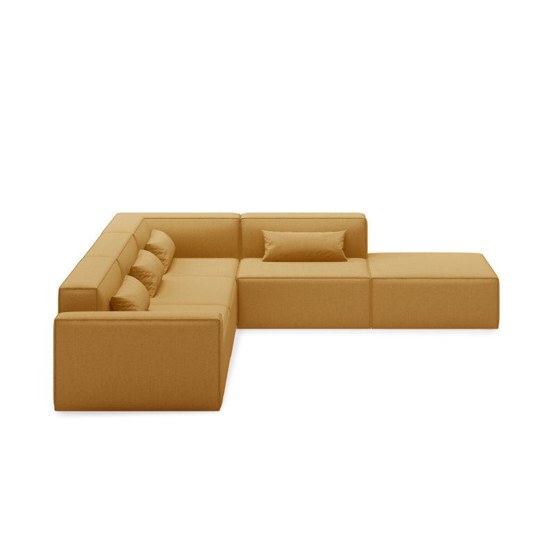 Mix Modular 5-Piece Sectional, Mowat Ferro Polyester, Right Hand Facing