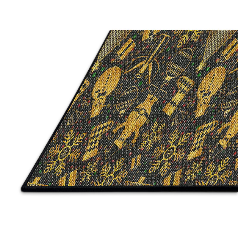 Tapis de zone verte à motif, Rectangle 2 pi x 3 pi