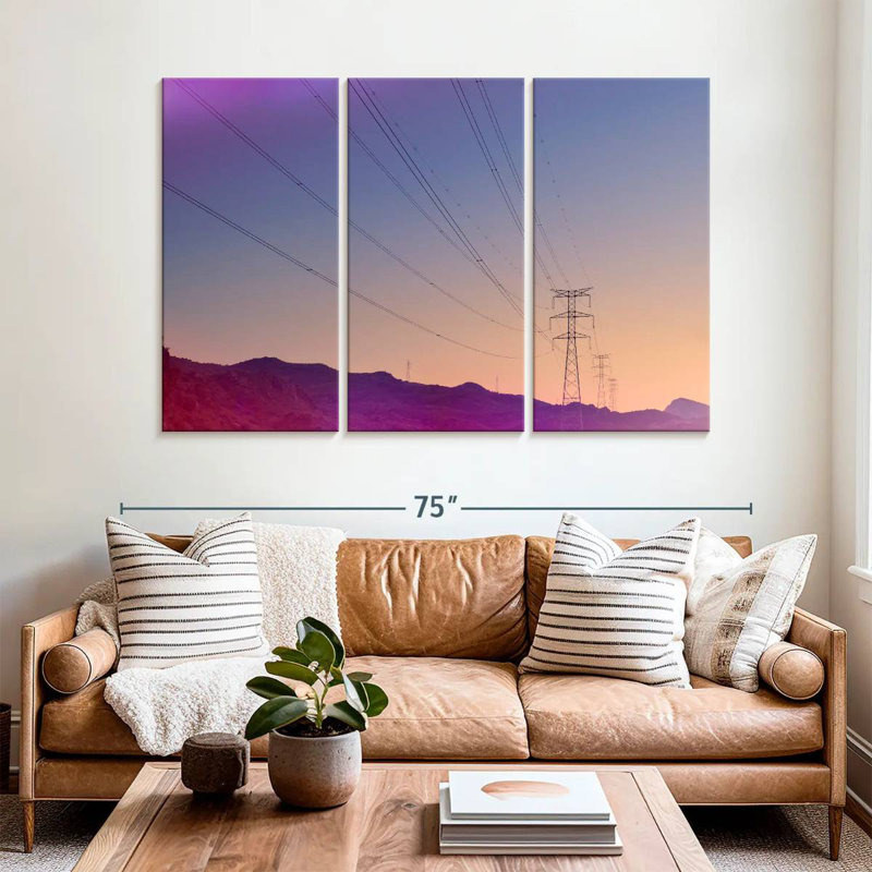 Lilie Power Lines, 42" H x 65" W