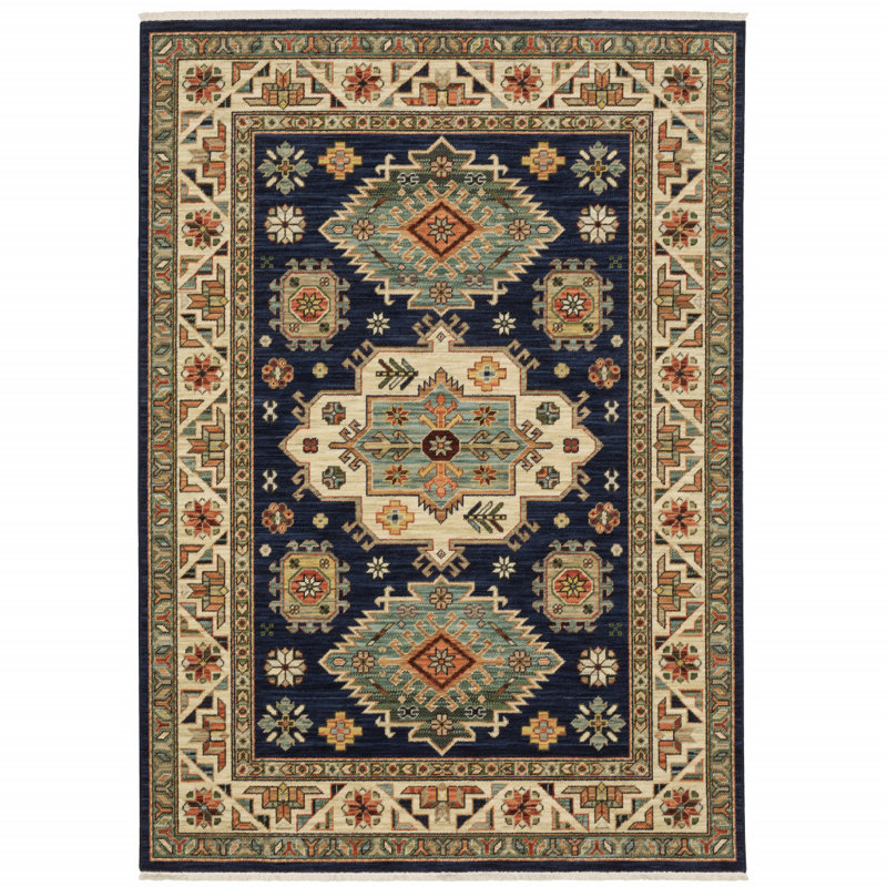 Mirnel Performance Oriental Indoor Rug, Rectangle 2' x 3'